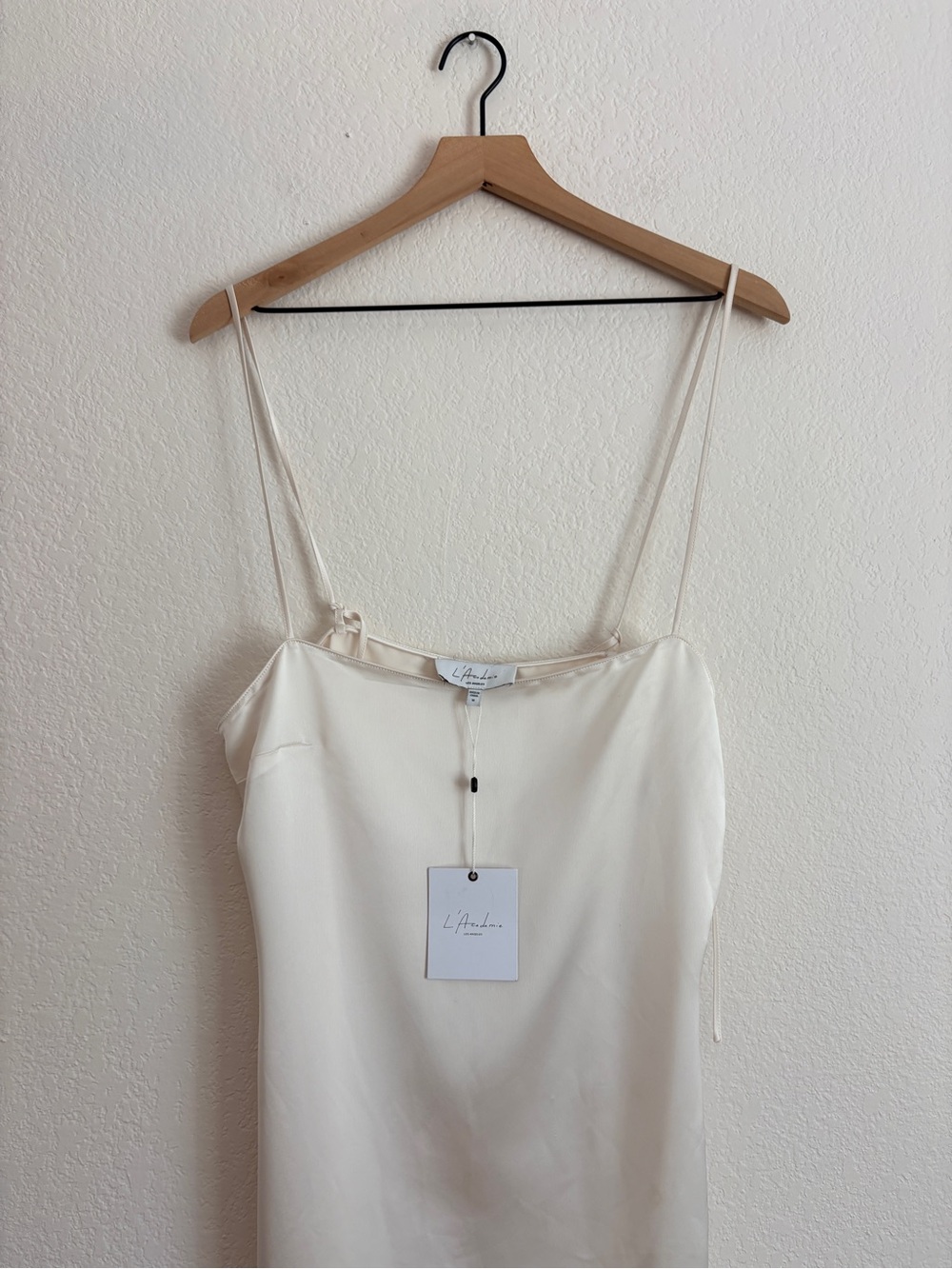 L’Academie Sleek White Tie-Side Maxi Dress - Picture 8 of 13